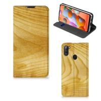 Samsung Galaxy M11 | A11 Book | Wallet Case | Licht Hout - thumbnail