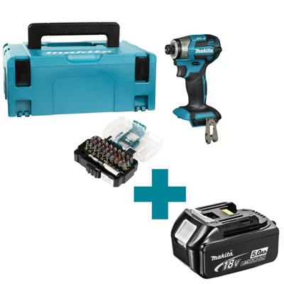 Makita DTD173ZJX1 Accu slagschroevendraaier 180Nm 18V Basic Body in Mbox + Impact Premier bitset Makita DTD173ZJX1 Accu slagschroevendraaier 180Nm 18V Basic Body in Mbox + Impact Premier bitset