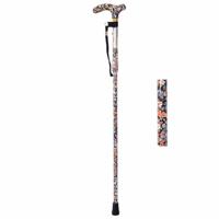 Luxe opvouwbare wandelstok (verschillende designs) | Maak een keuze : Japanse bloemen - thumbnail