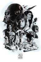 Poster Star Wars - 40th Anniversary Montage 61x91,5cm - thumbnail