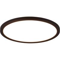 LED Plafondlamp - Plafondverlichting - Trion Urea - 18W - Aanpasbare Lichtkleur - RGB - Afstandsbediening - Dimbaar - Rond - Mat Zwart- Kunststof - thumbnail