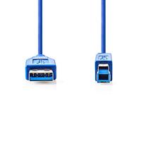 Nedis USB-Kabel | USB-A Male | USB-B Male | 5 Gbps | 3 m | 1 stuks - CCGP61100BU30 CCGP61100BU30 - thumbnail