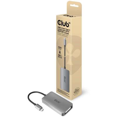 club3D CAC-1510-A USB-C / DVI Adapter [1x USB-C - 1x DVI] Zilver 24.5 cm