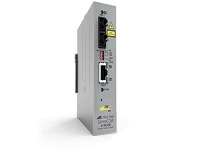 AT-IMC200TP/SC-980 | DIN Rail - Industrial Media Converter 100FX-SC to 10/100TX POE+,2 km