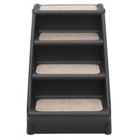 VidaXL Hondentrap inklapbaar 62x40x49,5 cm zwart - thumbnail