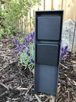 BOLD 11022 Buitenstopcontact 2-voudig Antraciet Zonder kabel - thumbnail