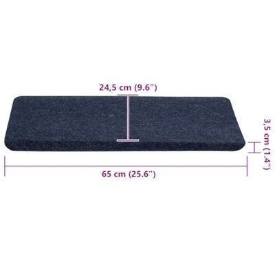 VidaXL Trapmatten zelfklevend 30 st 65x24,5x3,5 cm blauw VidaXL Trapmatten zelfklevend 30 st 65x24,5x3,5 cm blauw