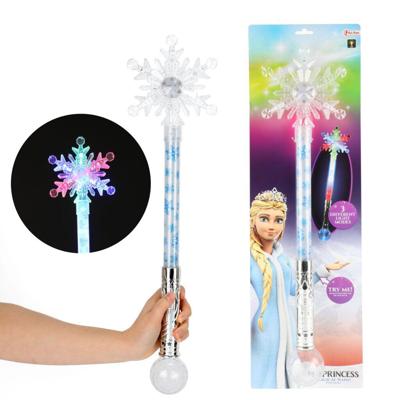 Toi-Toys Ice princess toverstaf sneeuwvlok met licht