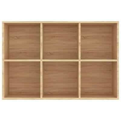Boekenkast/dressoir 66x30x97,8 cm spaanplaat sonoma eikenkleur