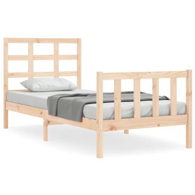 Bedframe zonder matras massief grenenhout 90x190 cm