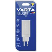 Varta High Speed Charger 65W USB-oplader 65 W 1x USB-A, 2x USB-C Binnen - thumbnail