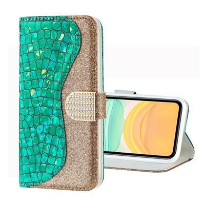 Kruis structuur Gekleurde bloemen patroon lederen hoesje met houder & opbergruimte voor pinpassen & portemonnee voor LG G2