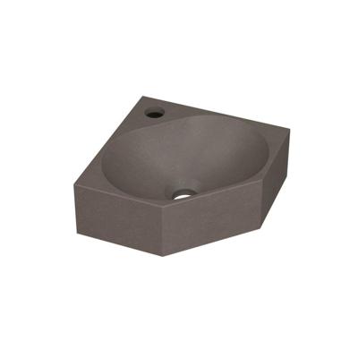 INK Matrix hoekfontein - 27x27x10cm - 1 kraangat - Quartz beton 3404344