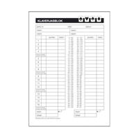 Basic Scoreblok klaverjassen 5 blok van 50 vel - thumbnail