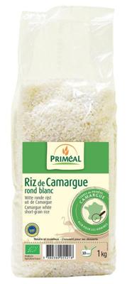 Primeal Witte ronde rijst camargue bio 1 Kilogram