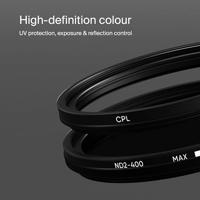 Urth 37mm UV, Circular Polarizing (CPL), ND2 400 Lens Filter Kit - thumbnail