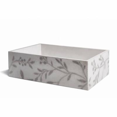 Opzet Wastafel Ombra Beton 53x38x16 cm Licht Grijs met Donker Patroon Urbi et Orbi