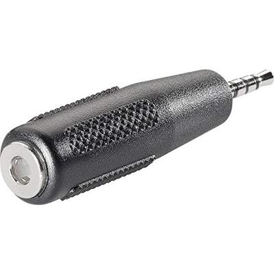 BKL Electronic 1102056 Jackplug-adapter Jackplug male 2,5 mm - Jackplug female 3,5 mm Stereo Aantal polen: 4 Inhoud: 1 stuk(s)