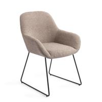 Jesper Home Eetkamerstoel 'Kushi' Slide Black, kleur Stone Haze - thumbnail
