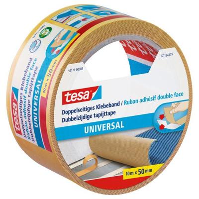 Tapijttape tesa® universal 10mx50mm dubbelzijdig wit | 6 stuks
