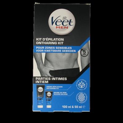 Veet Men hair removal kit intimate body parts 150 Milliliter