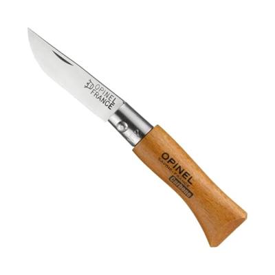 Vleesmes Opinel Koolstofstaal beukenhout 3,5 cm