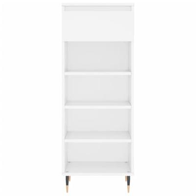 VidaXL Schoenenkast 40x36x105 cm bewerkt hout hoogglans wit