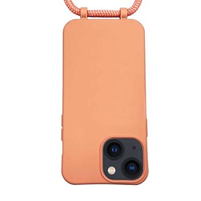 Høyde - iPhone 13 Mini - Telefoonhoes met koord - Oranje Høyde - iPhone 13 Mini - Telefoonhoes met koord - Oranje