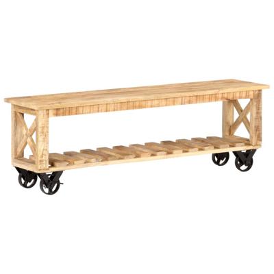 vidaXL Tv-meubel 130x30x42 cm ruw mangohout vidaXL Tv-meubel 130x30x42 cm ruw mangohout