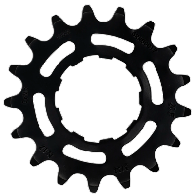 KMC Tandwiel voor enviolo 17t o-mo staal 3/32 inch - zwart
