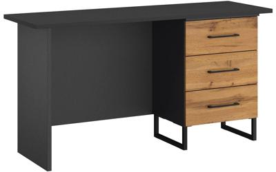Goossens Basic Commode Bastion, Bureau 3 laden rechts, 140 cm breed Goossens Basic Commode Bastion, Bureau 3 laden rechts, 140 cm breed