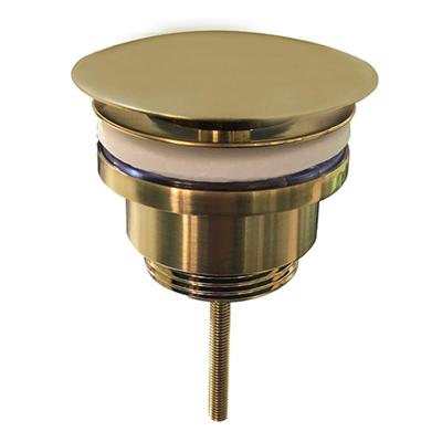 Wiesbaden Vaste Waste Caral Niet Afsluitbaar 5/4 Geborsteld Messing Goud