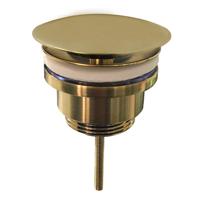 Wiesbaden Vaste Waste Caral Niet Afsluitbaar 5/4 Geborsteld Messing Goud - thumbnail
