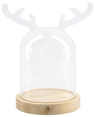 HEMA Stolp Rendier Ø12.5x20 Glas (hout)