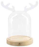 HEMA Stolp Rendier Ø12.5x20 Glas (hout) - thumbnail