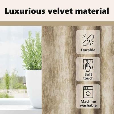 VidaXL Velvet gordijnen met gordijnen 2 pcs crème 260 x 140 cm fluweel