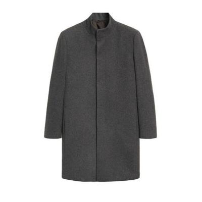 Mango Man jas met wol grijs Mango Man jas met wol grijs