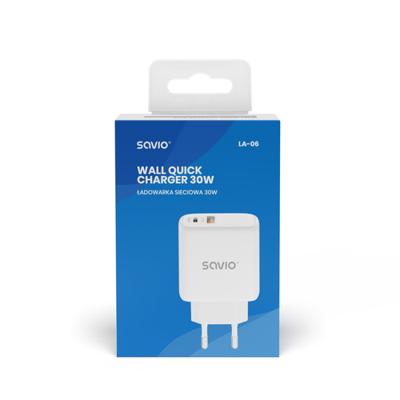 SAVIO LA-06 USB Type A & Type C Quick Charge Power Delivery 3.0 Binnen