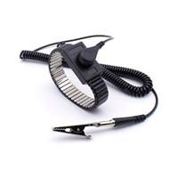 Quadrios ESD-armband Zwart Drukknop 4 mm - thumbnail