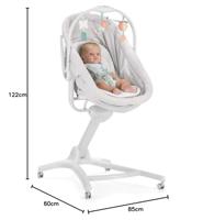 Baby wipstoel Chicco BabyHug 4in1 Grijs - thumbnail