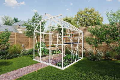 Tuinkas Kate I wit 3 mm veiligheidsglas Royal Well - Royal well Tuinkas Kate I wit 3 mm veiligheidsglas Royal Well - Royal well