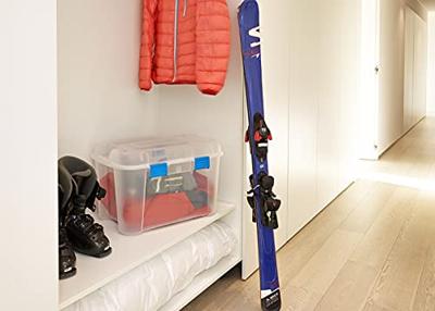 Curver 243696 Opbergbox TOTEM Box 60L, transparent / blau Transparant, Blauw 1 stuk(s) Curver 243696 Opbergbox TOTEM Box 60L, transparent / blau Transparant, Blauw 1 stuk(s)