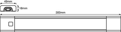 LEDVance LED Onderbouwverlichting met Bewegingssensor 30 cm - Koppelbaar - Complete set