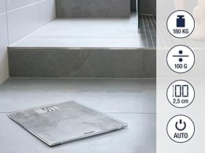 Soehnle 63882 digitaal style sense compact 300 personenweegschaal betonlook