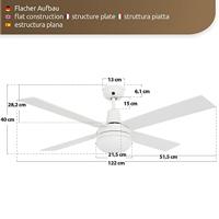 Beacon Witte plafondventilatorAirfusion Quest II Ø 122cm - 210339 - thumbnail