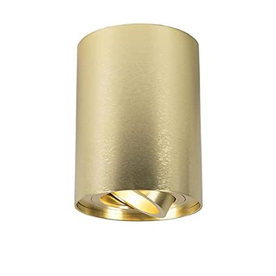 QAZQA Spot goud|messing draai- en kantelbaar - Rondoo up