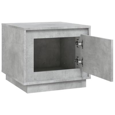 Salontafel 51x50x44 cm bewerkt hout betongrijs