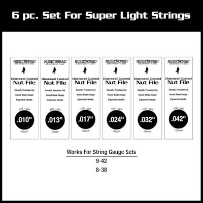 MusicNomad MN667 set met 6 vijlen topkam elektrische gitaar - super light - thumbnail