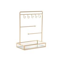 Juwelenkistje Home ESPRIT Gouden Metaal Spiegel 21 x 10 x 32 cm - thumbnail