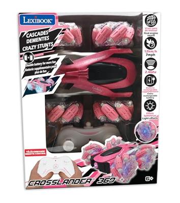 Politiewagen op Afstandsbediening Lexibook Crosslander 360 Roze/Zwart